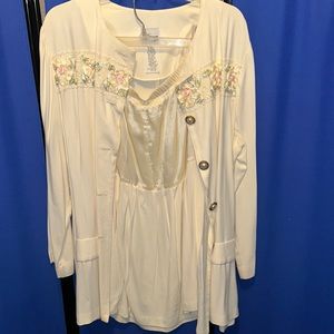 2-Piece Jacket Overlay and Skirt